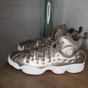 Nike Jordan Jumpman Team II SE Sepia Stone/Noble High Top Sneaker 9Y/Men's 9